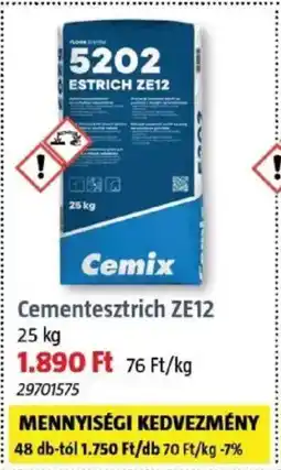 Bauhaus Cementesztrich ZE12 ajánlat