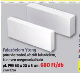 Bauhaus Falazóelem Ytong ajánlat