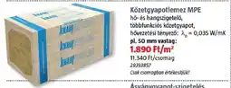 Bauhaus Kőzetgyapotlemez MPE ajánlat