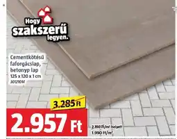 Bauhaus Cementkötésű faforgácslap, betonyp lap ajánlat