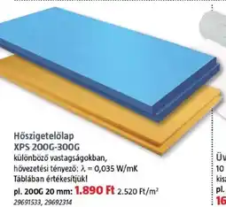 Bauhaus Hőszigetelőlap XPS 200G-300G ajánlat