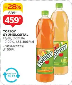 Auchan Topjoy gyümölcsital ajánlat