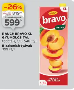 Auchan Rauch bravo xl gyümölcsital ajánlat