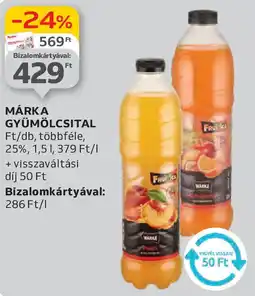 Auchan Márka gyümölcsital ajánlat