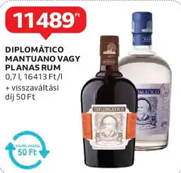 Auchan Diplomático mantuano vagy planas rum ajánlat