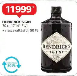 Auchan Hendrick's gin ajánlat
