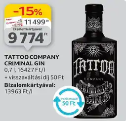 Auchan Tattoo company criminal gin ajánlat
