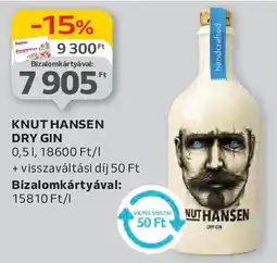 Auchan Knut hansen dry gin ajánlat
