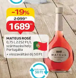Auchan Mateus rosé ajánlat