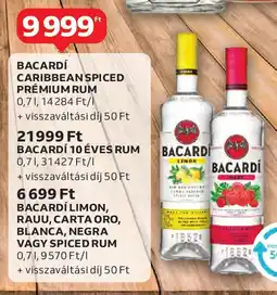 Auchan Bacardí caribbean spiced prémium rum stb. ajánlat