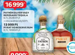 Auchan Patrón silver vagy reposado tequila stb. ajánlat