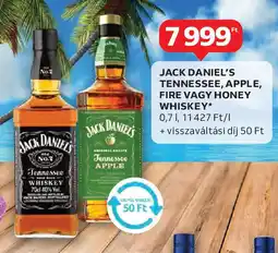 Auchan Jack daniel's tennessee, apple, fire stb. ajánlat