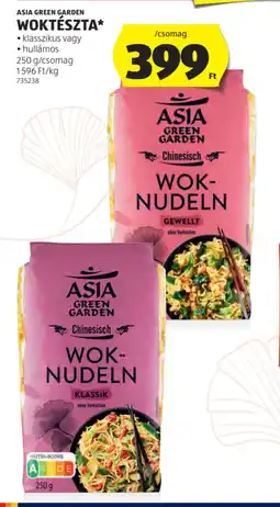 ALDI Asia green garden woktészta ajánlat