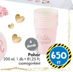 Tedi Pohár ajánlat