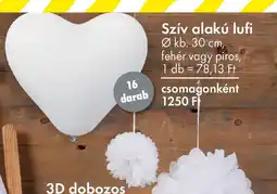 Tedi Szív alakú lufi ajánlat