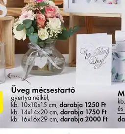 Tedi Üveg mécsestartó ajánlat