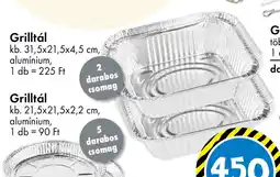 Tedi Grilltál ajánlat