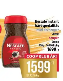 Coop Nescafé Classic ajánlat