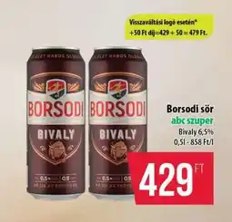 Coop Borsodi sör ajánlat