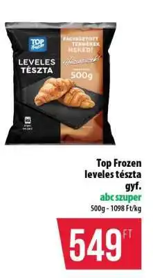 Coop Top Frozen leveles tészta gyf ajánlat