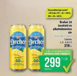 Coop Dreher 24 ízesített és alkoholmentes sör ajánlat