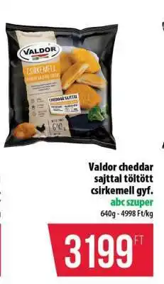 Coop Valdor cheddar sajttal töltött csirkemell gyf ajánlat