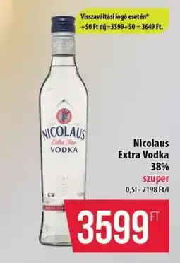 Coop Nicolaus Extra Vodka ajánlat