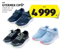 ALDI L&D Gyermek Cipő ajánlat