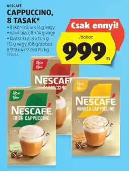 ALDI Nescafé Cappuccino, 8 tasak ajánlat