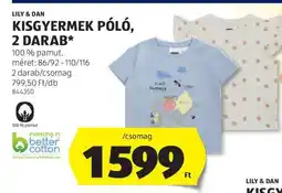 ALDI LILY & DAN KISGYERMEK PÓLÓ, 2 DARAB ajánlat