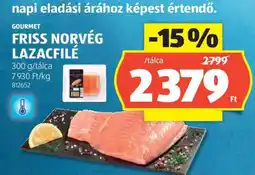 ALDI GOURMET FRISS NORVÉG LAZACFILÉ ajánlat