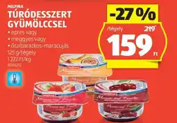 ALDI Milfina Túródesszert Gyümölccsel ajánlat