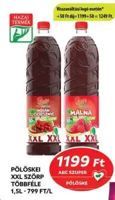 Coop Pölöskei XXL szörp ajánlat