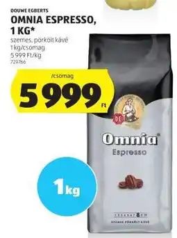 ALDI DOUWE EGBERTS OMNIA ESPRESSO, 1 KG ajánlat