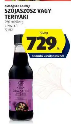 ALDI ASIA GREEN GARDEN Szójaszósz vagy Teriyaki ajánlat