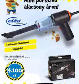 Tedi 4 az 1-ben mini porszívó ajánlat