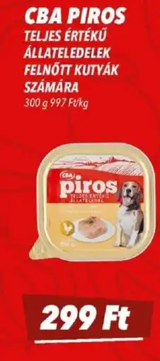 CBA Cba piros Teljes értékű állateledelek felnőtt ajánlat