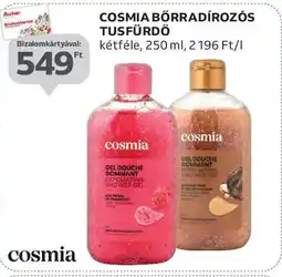 Auchan Cosmia bőrradírozós tusfürdő ajánlat