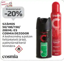 Auchan Számos 50-200 ml-es Cosmia dezodor ajánlat