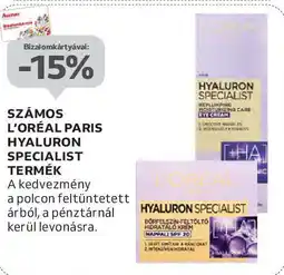 Auchan Számos L'Oréal paris hyaluron specialist termék ajánlat
