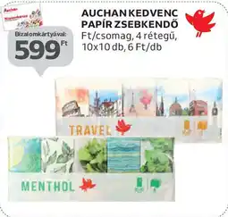 Auchan Auchan kedvenc papír zsebkendő ajánlat