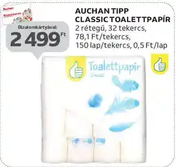 Auchan Auchan tipp classic toalettpapír ajánlat