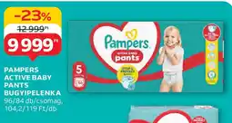 Auchan Pampers active baby pants bugyipelenka ajánlat