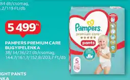 Auchan Pampers premium care bugyipelenka ajánlat