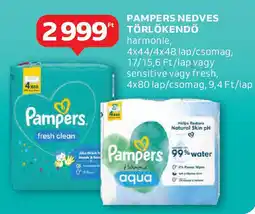 Auchan Pampers nedves törlőkendő ajánlat
