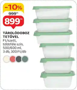 Auchan Tárolódoboz tetővel ajánlat