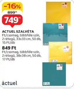 Auchan Actuel szalvéta ajánlat