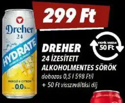 CBA Dreher 24 ízesített alkoholmentes sörök ajánlat
