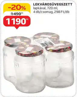 Auchan Lekvárosüvegszett ajánlat