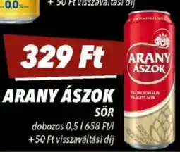 CBA Arany ászok sör ajánlat
